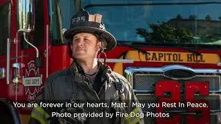Procession for active firefighter Matthew Runte