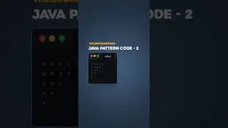 Java Pattern Code Series Part - 2  