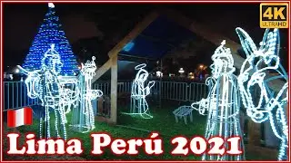 Navidad de NOCHE 🎄 en el Circuito Mágico del Agua 🚶 | Diciembre 2021 | LIMA PERU 🇵🇪