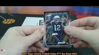 1-12-26 2024 Topps Chrome Football Hobby PYT Box Break #803 - 2 Auto Break!