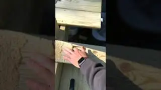 The Easy Way to Fit Deck Boards Around Posts! #shorts #construction #diy