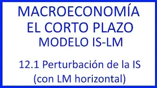 12.1 Perturbación de la IS (con LM horizontal)