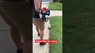 Lawn Edging with ECHO 2620 Stick Edger #shorts
