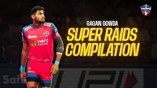 🌪️ Gagan Gowda Best Raids of PKL 12 🔥 Ultimate Super Raid Compilation | UP Yoddhas Highlights
