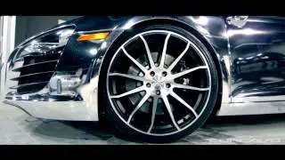 Audi R8 Chrome on Concavo CW-12 Concave Wheels / Rims TeamConcavo