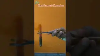 Exothermic Reaction #exothermic #science #real #world #chemistry  #shorts #shots #ytshorts