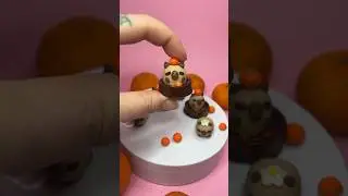 Fixing my mistake 🍊 #miniature #art #clay #fail #craft #capybara