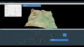 How to create an alpha composition between two terrains