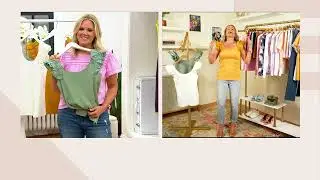 Candace Cameron Bure Statement Ruffle Sleeve Knit Top on QVC