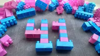Playing building blocks Number 41-50