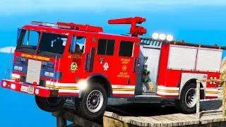 GTA 5 Emergency Cars Crashes Compilation - Mountain CRASH TEST