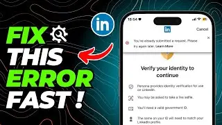 You've already submitted a request. Please try again later LinkedIn (Quick fix)