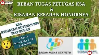 😲 Spill Mitra BPS Yang Terima Honor Tiap Bulan  || KSA BPS || Beban Tugas & Besaran Honornya