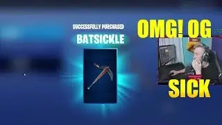 Tfue finally gets a chance to buy his OG BATSICKLE PICKAXE