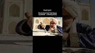 Shahi Siyahi_ The Ancient Indian Ink That Never Fades - Even on the Taj Mahal😱😊 @watchwithaarya