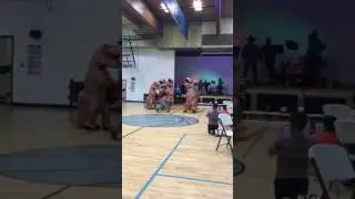 Dinosaurs dancing 50th Anniversary party