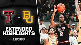 #12 Texas Tech vs. Baylor Extended Highlights | 2025-26 Big 12 Men's Basketball