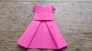 Origami Paper Dress 👗 | Easy Paper Folding