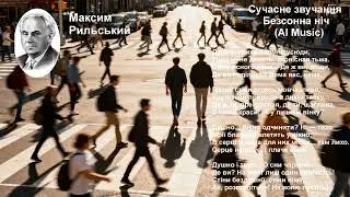 Сучасне звучання | «Безсонна ніч» -- Максим Рильський (АІ music) - Музика Слів