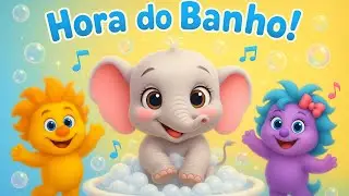 🎵 Banho Divertido do Elefantinho! | M&uacute;sica Infantil com Plunct e Plact 💦