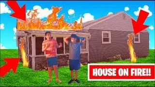 MY HOUSE IS ON FIRE! - SEND HELP PRANK | BossKaiden and Knight-Koko