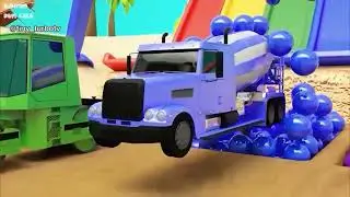 Fun Car Cartoon for Toddlers: Sorting Colorful Soccer Balls#CarsForKids#LearningColors