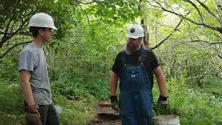 #TrailMaintenance with @WrightState students, #AppalachianTrail, Hump Mountain, NC 8/21/18