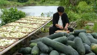 A handsome Chinese man spent 3 days making a light moisturizing cream using papaya strips！#food