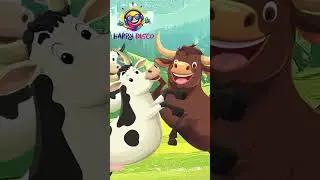 Dancing Cows Disco Party! 🐄 Moo Moo Fun for Kids 🎶 #Shorts