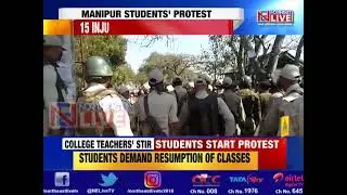 STUDENT&rsquo;s PROTEST IN MANIPUR TURNS VIOLENT