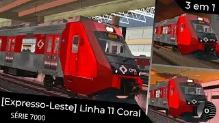OpenBVE - EXPRESSO-LESTE com o TUE SÉRIE 7000 da CPTM! Luz X Guaianases