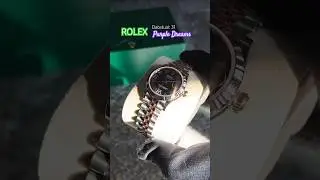 Rolex DateJust 31mm @ Stunning Purple Roman IV dial #purple #rolex #datejust