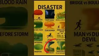 🌪️ Blood Rain Meets Twister EF3 | Rare Natural Disaster Footage 🌧️⚡