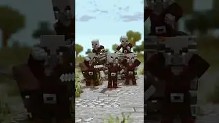Minecraft heroes and zombie #minecraft #gameplay #shorts #thelallangamer