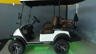 Advanced EV Advent White 48V Lithium Electric Golf Cart 4 Passenger 6