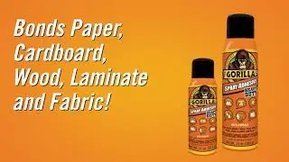 Gorilla Heavy Duty Spray Adhesive (Repositionable / Clear Colour)