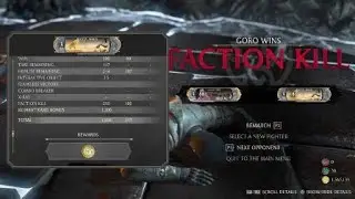 Mortal Kombat XL dragon fangs Goro online player vs player 5fights 5wins