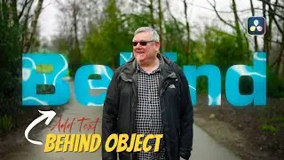 Add Text Behind Any Moving Objects In DaVinci Resolve Free Version