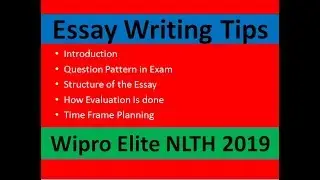 Essay Writing Tips for Wipro Aspirants