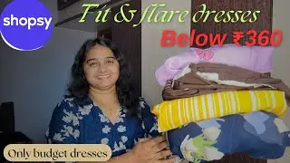 Very affordable fit & flare dresses/Shopsy✨if u need low price daily wear dress then go for this