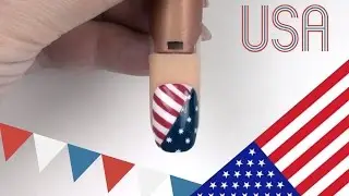 SOLO&reg; Gel Polish Patriotic Nail art ⎥4th of July Nails
