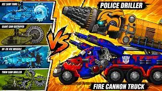 Transformers Tank - ICE COARSE PITCH BLADE VS Bumblebee!! | Cartoons About Tanks