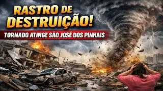 URGENTE |  Tornado atinge S&atilde;o Jos&eacute; dos Pinhais e deixa rastro de destrui&ccedil;&atilde;o