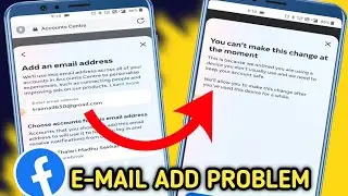 facebook I'd में email add कैसे kare✅ You can't make this change at the moment problem 2024