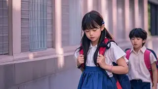 Poor Girl Carries 4 Backpacks for Rich Kids to Earn 1 Dollar,, Unaware She's a Billionaire Heiress!