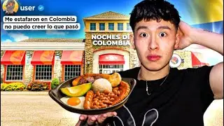 CHINO probando COMIDA COLOMBIANA por PRIMERA VEZ
