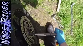 How To Remove A Front Wheel From a Honda VFR 800