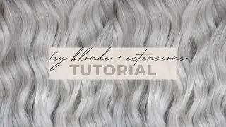 Icy Blonde + Hair Extension Tutorial | Bellami Sew in Extensions