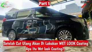 🔴 Cat Ulang Mobil ALPHARD Warna Hitam Super Deep Black By Spies Hecker