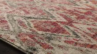 Javari Rug in Berry & Ivory by Loloi